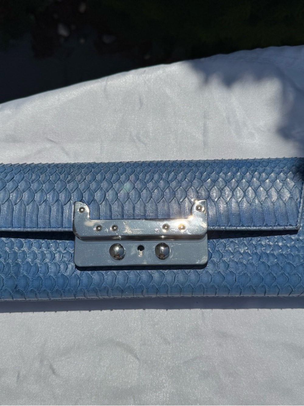 Exquisite Rare Vintage Real Python Clutch - Picture 5 of 11